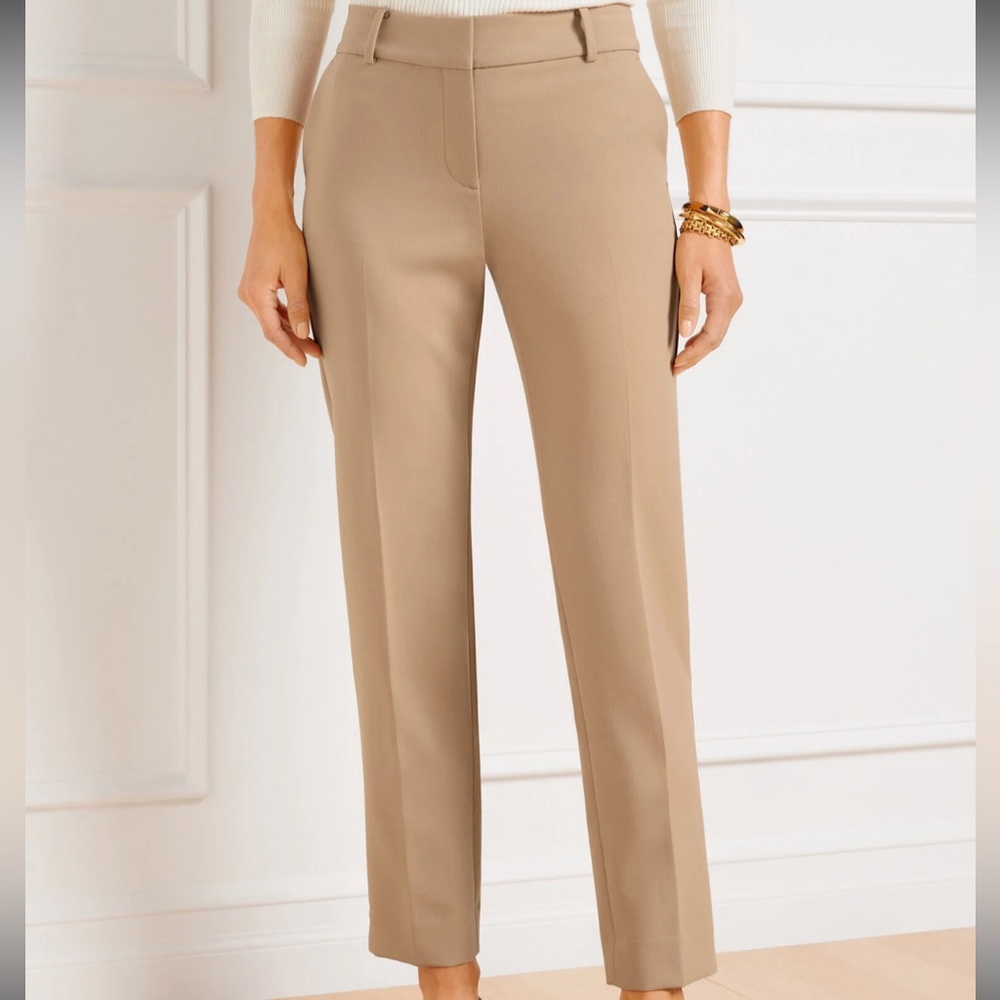 NWT TALBOTS HAMPSHIRE STRAIGHT ANKLE PANTS 10P